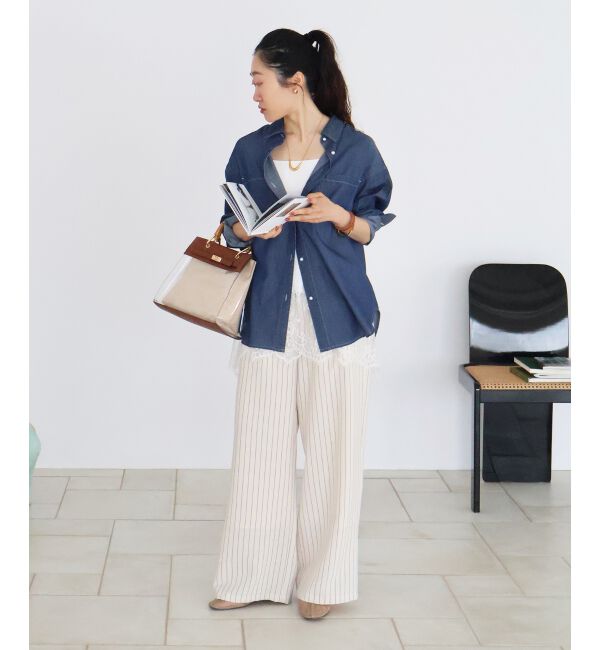  「シアーデニムシャツ」|シャツ・ブラウス|