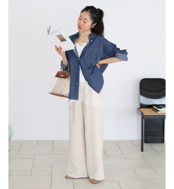  「シアーデニムシャツ」|シャツ・ブラウス|