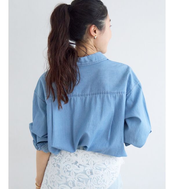  「シアーデニムシャツ」|シャツ・ブラウス|
