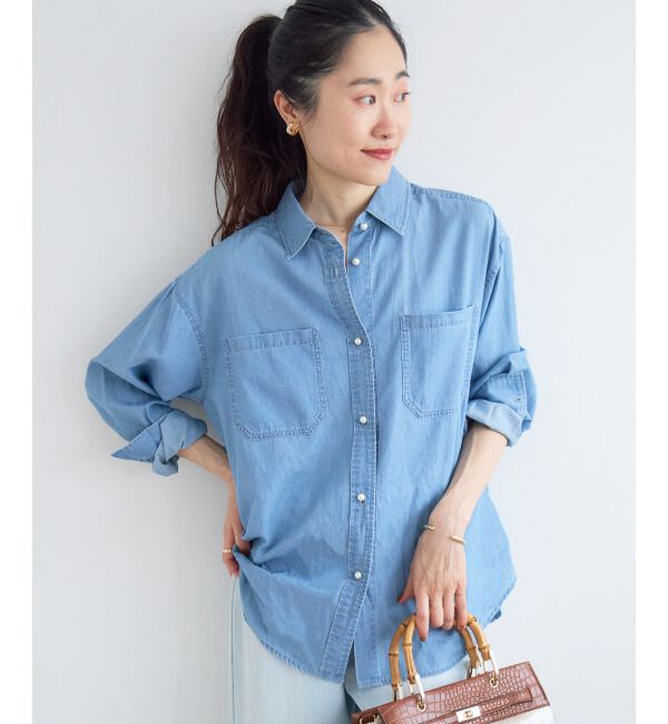  「シアーデニムシャツ」|シャツ・ブラウス|