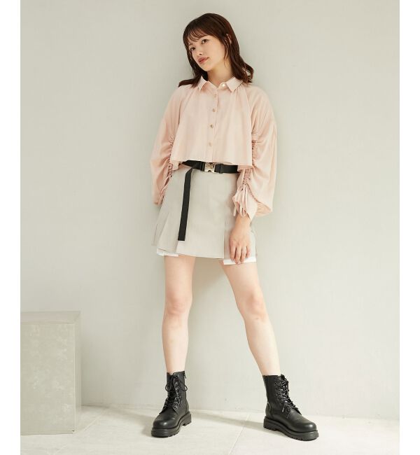 MAJESTICLEGON「ベルトsetプリーツスカパン」|キュロット|