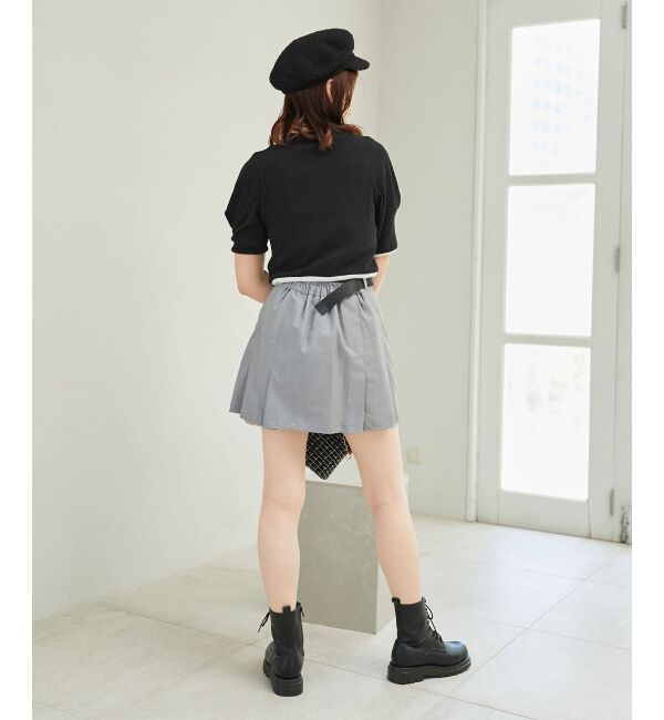 MAJESTICLEGON「ベルトsetプリーツスカパン」|キュロット|