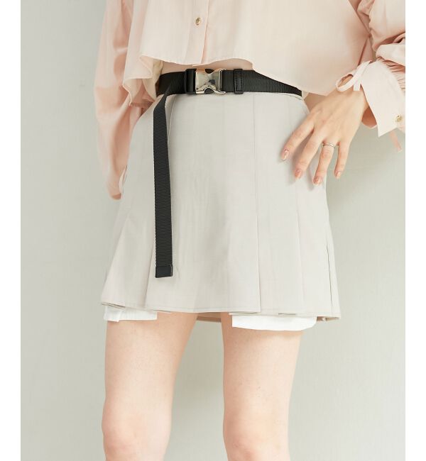 MAJESTICLEGON「ベルトsetプリーツスカパン」|キュロット|