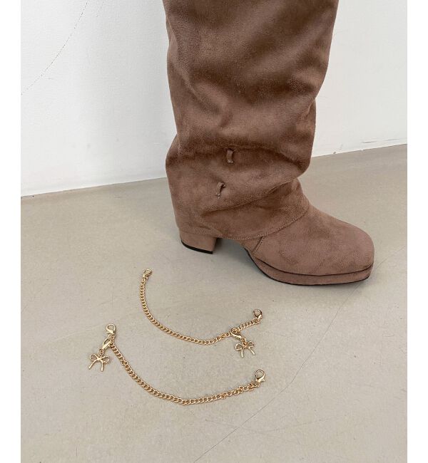  「マルチwayチェーンカバーロングブーツ」|ロングブーツ|