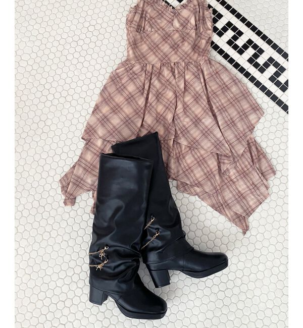  「マルチwayチェーンカバーロングブーツ」|ロングブーツ|