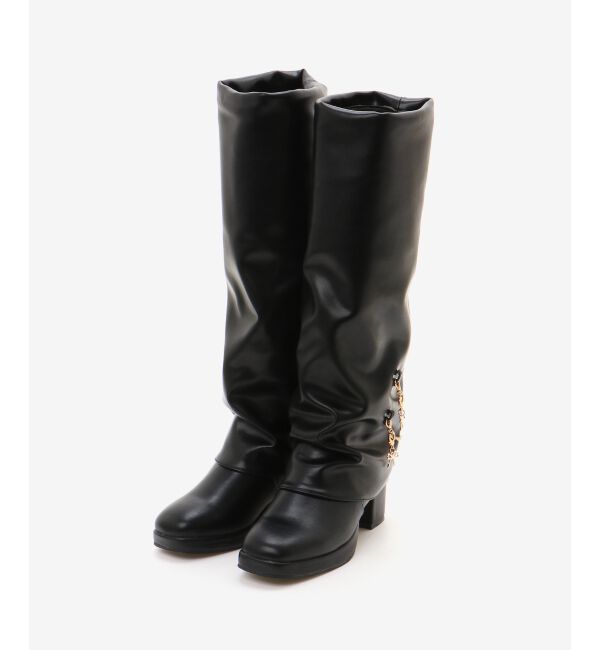  「マルチwayチェーンカバーロングブーツ」|ロングブーツ|