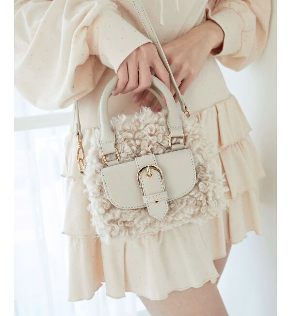  「プードルボアミニショルダーバッグ」|ショルダー・メッセンジャー|