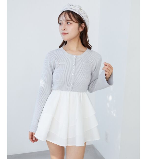  「パール&times;リボンツイードベレー帽」|ハンチング・ベレー帽|