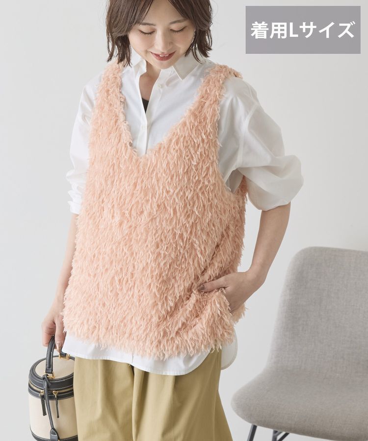 AMERICAN HOLIC「【選べる丈】フェザーVネックベスト」|ベスト・ジレ|