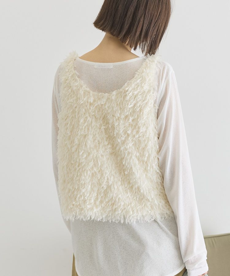 AMERICAN HOLIC「【選べる丈】フェザーVネックベスト」|ベスト・ジレ|