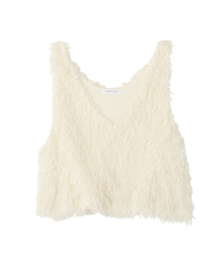 AMERICAN HOLIC「【選べる丈】フェザーVネックベスト」|ベスト・ジレ|