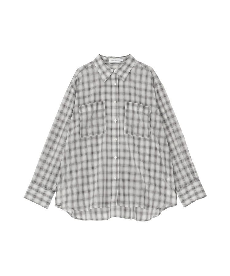 AMERICAN HOLIC「【接触冷感・イージーケア】シアーチェックシャツ」|シャツ・ブラウス|