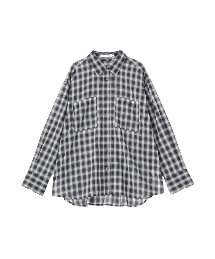 AMERICAN HOLIC「【接触冷感・イージーケア】シアーチェックシャツ」|シャツ・ブラウス|