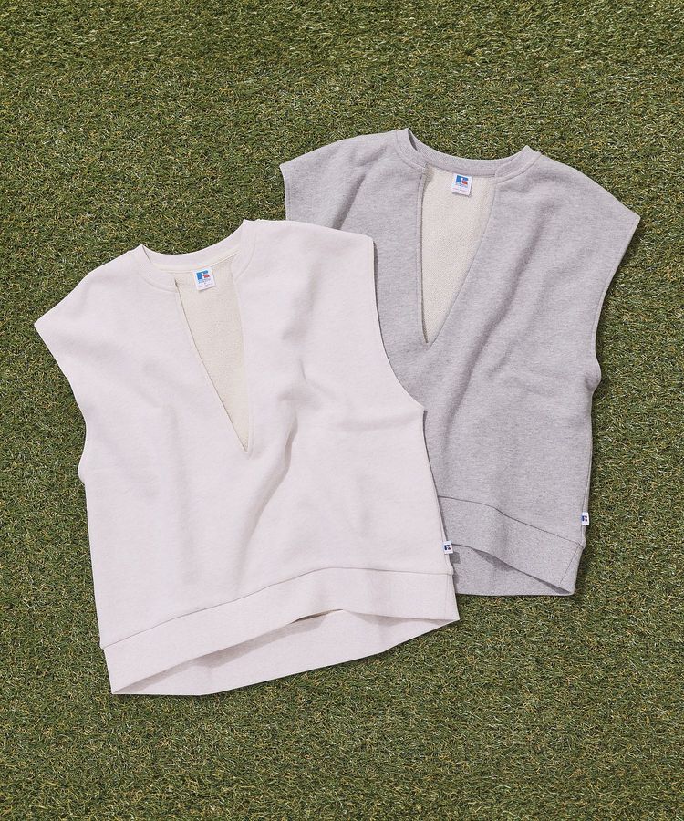 AMERICAN HOLIC「【RUSSELL】裏毛Vネックベスト」|ベスト・ジレ|