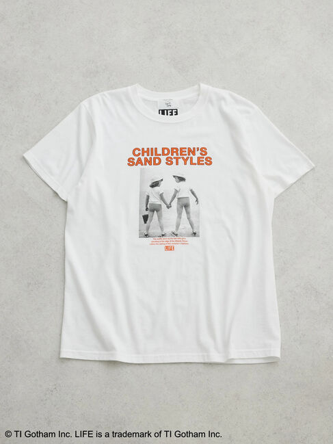  「LIFE フォトプリントTシャツ」|Tシャツ・カットソー|オレンジ