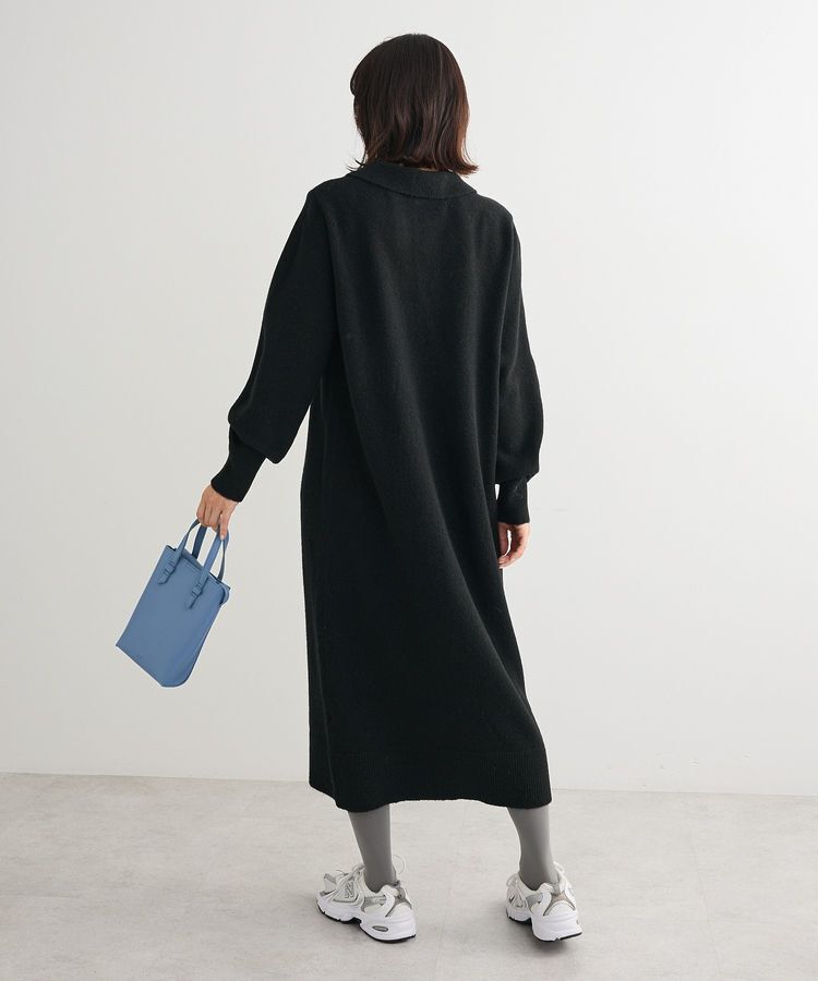 Green Parks「金釦ポロシャツニットワンピース」|ワンピース|