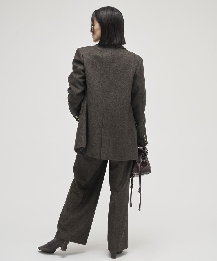 YECCA VECCA「【尾崎紗代子&times;YECCA VECCA】ツイードテーラードジャケット」|テーラードジャケット|