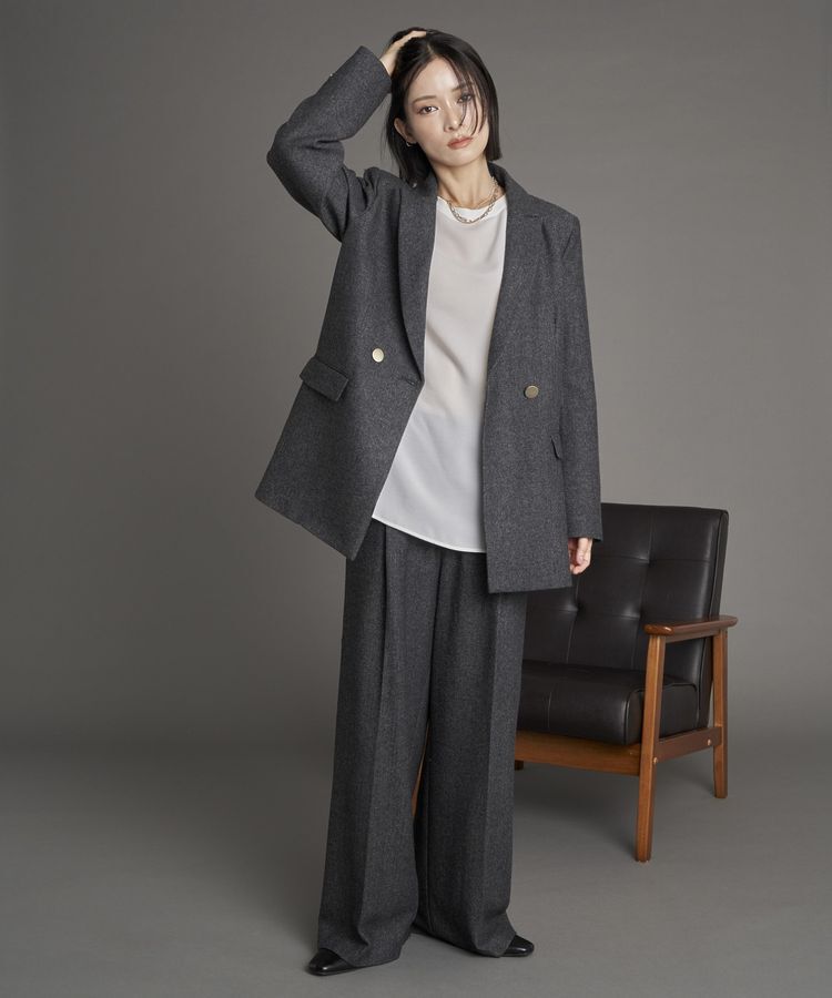 YECCA VECCA「【尾崎紗代子&times;YECCA VECCA】ツイードテーラードジャケット」|テーラードジャケット|