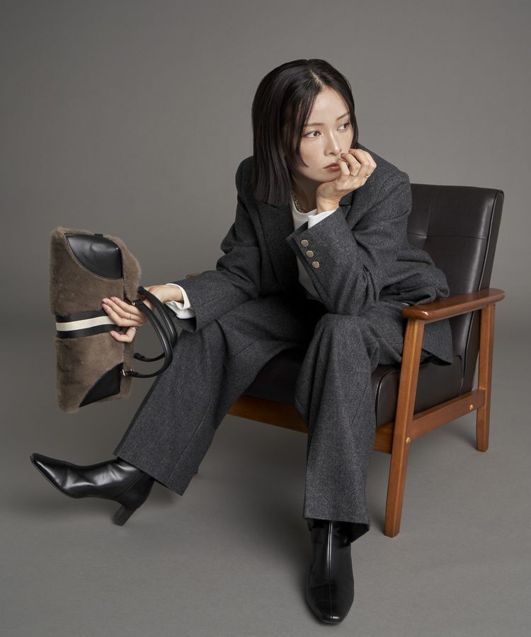 YECCA VECCA「【尾崎紗代子&times;YECCA VECCA】ツイードテーラードジャケット」|テーラードジャケット|