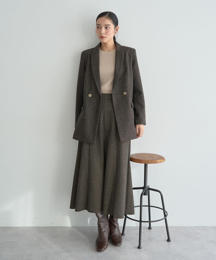 YECCA VECCA「【尾崎紗代子&times;YECCA VECCA】ツイードテーラードジャケット」|テーラードジャケット|