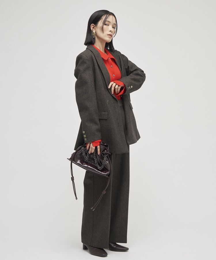 YECCA VECCA「【尾崎紗代子&times;YECCA VECCA】ツイードテーラードジャケット」|テーラードジャケット|