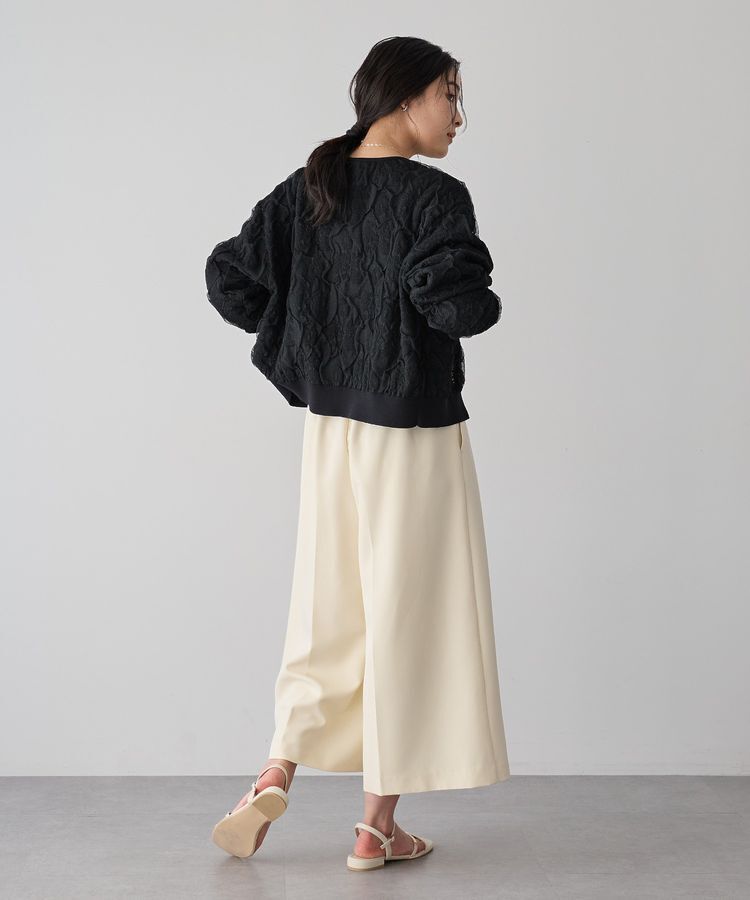 YECCA VECCA「ふくれジャガードニットブルゾン」|ブルゾン・スタジャン|