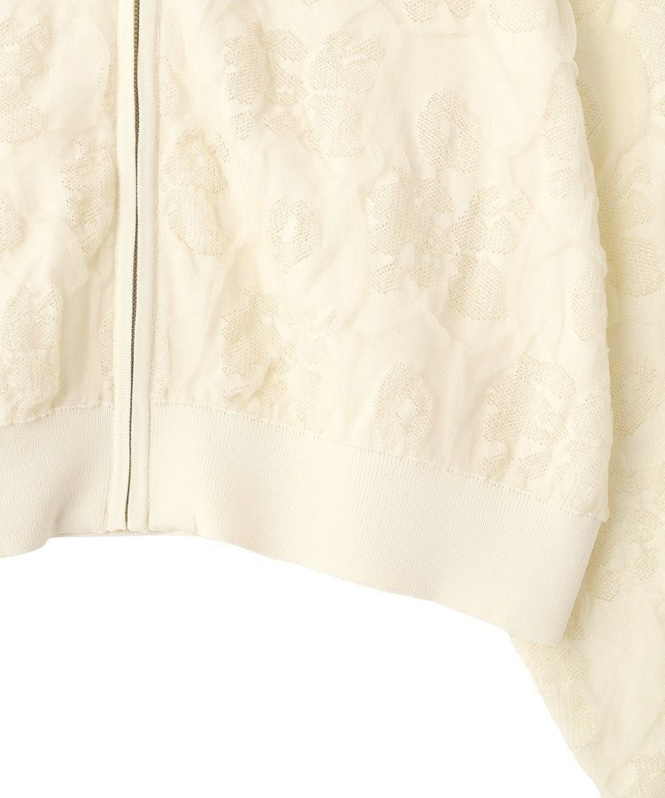 YECCA VECCA「ふくれジャガードニットブルゾン」|ブルゾン・スタジャン|