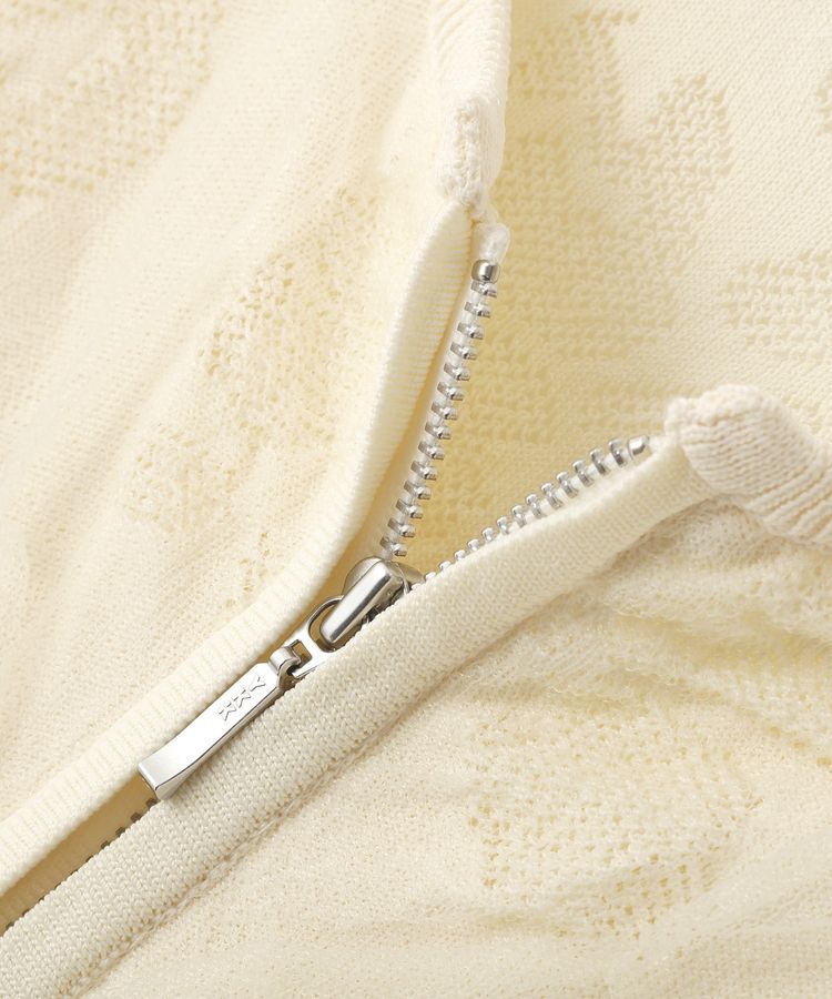 YECCA VECCA「ふくれジャガードニットブルゾン」|ブルゾン・スタジャン|