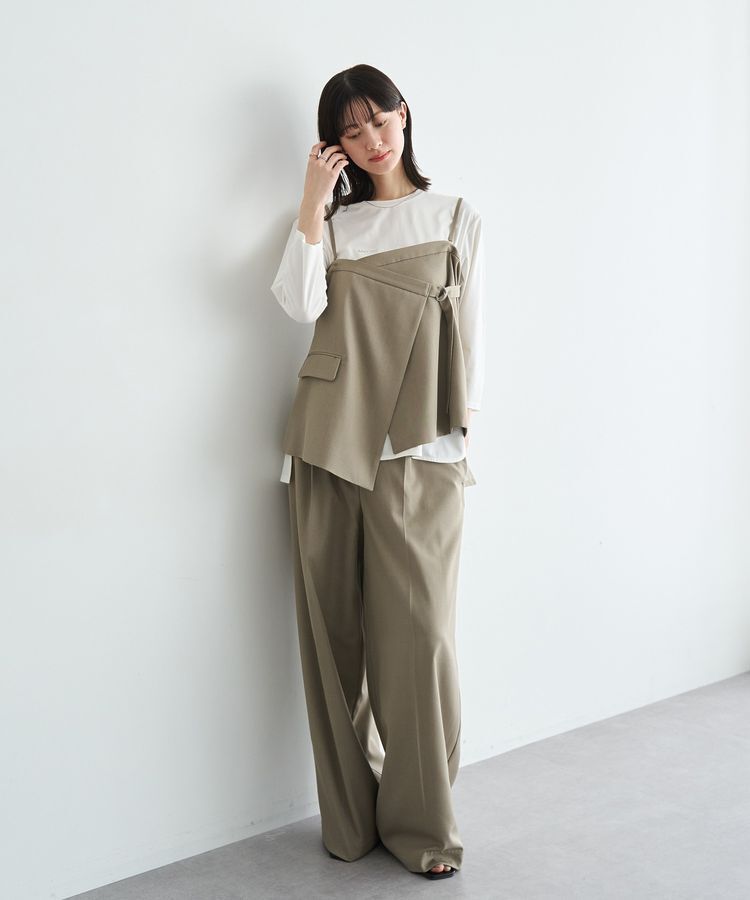 YECCA VECCA「タックワイドパンツ」|その他|