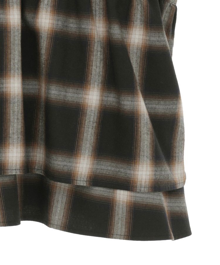 GARAGE OF GOOD CLOTHING「【日本製】オンブレチェックVネックキャミソール」|ベスト・ジレ|