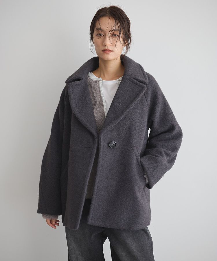 GARAGE OF GOOD CLOTHING「ライトウエーブニットＰコート」|その他|Charcoal Gray