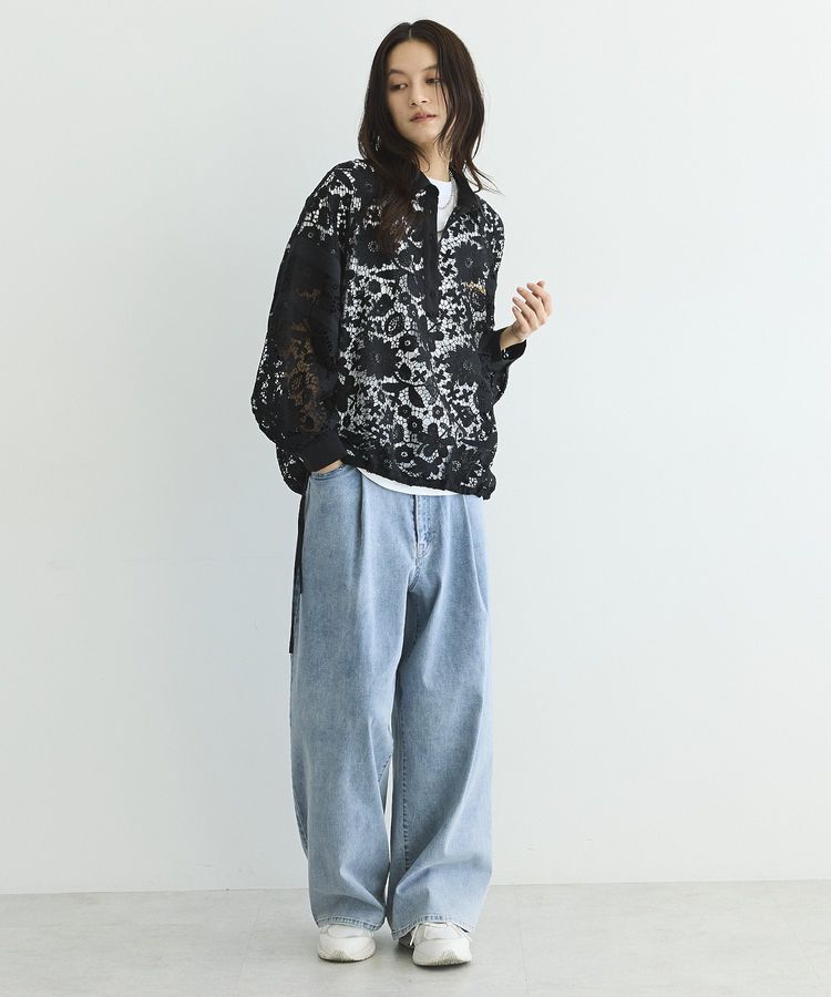 GARAGE OF GOOD CLOTHING「ワイドタック入りパンツ」|デニム|