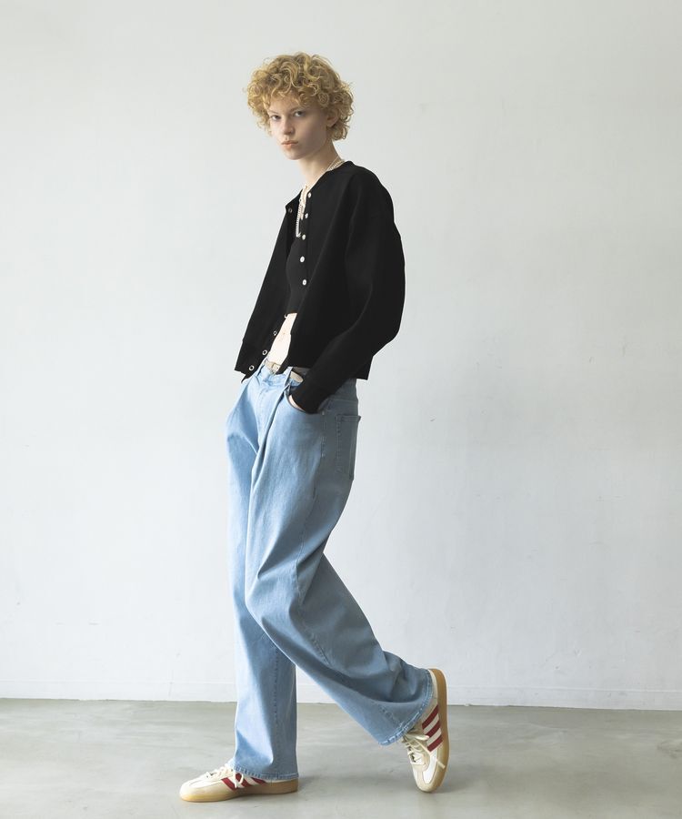 GARAGE OF GOOD CLOTHING「ワイドタック入りパンツ」|デニム|