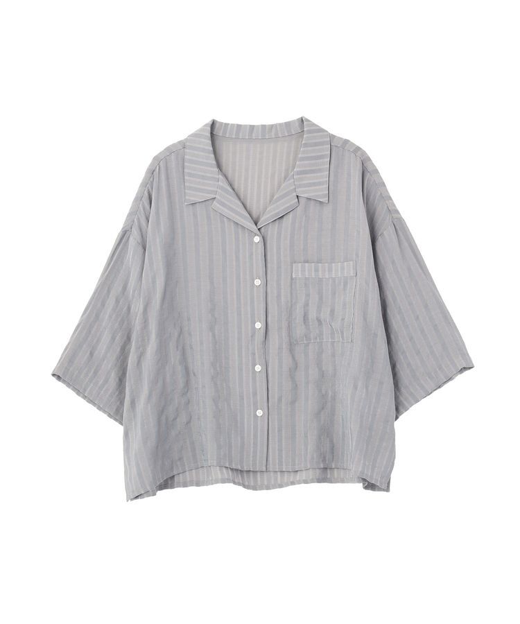 GARAGE OF GOOD CLOTHING「ストライプ開襟ハーフスリーブシャツ」|シャツ・ブラウス|