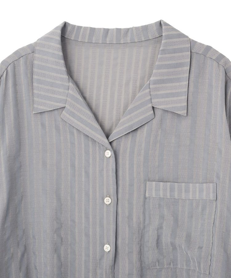 GARAGE OF GOOD CLOTHING「ストライプ開襟ハーフスリーブシャツ」|シャツ・ブラウス|