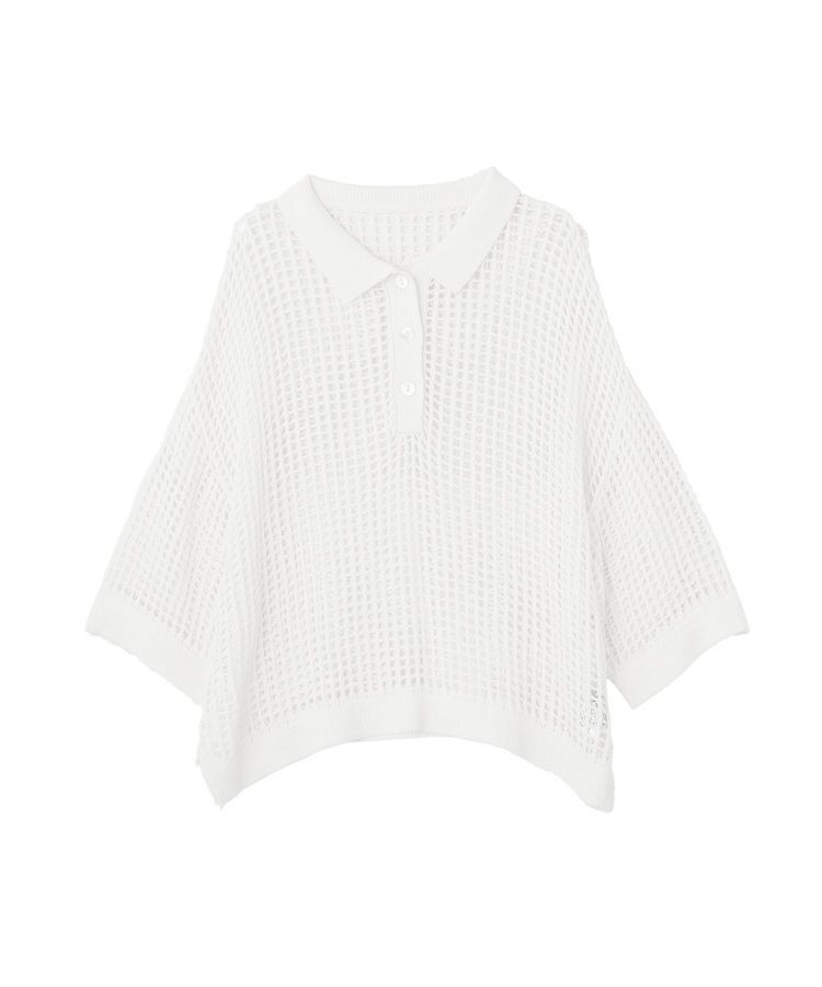 GARAGE OF GOOD CLOTHING「スクエアメッシュポロプルオーバー」|ニット・セーター|