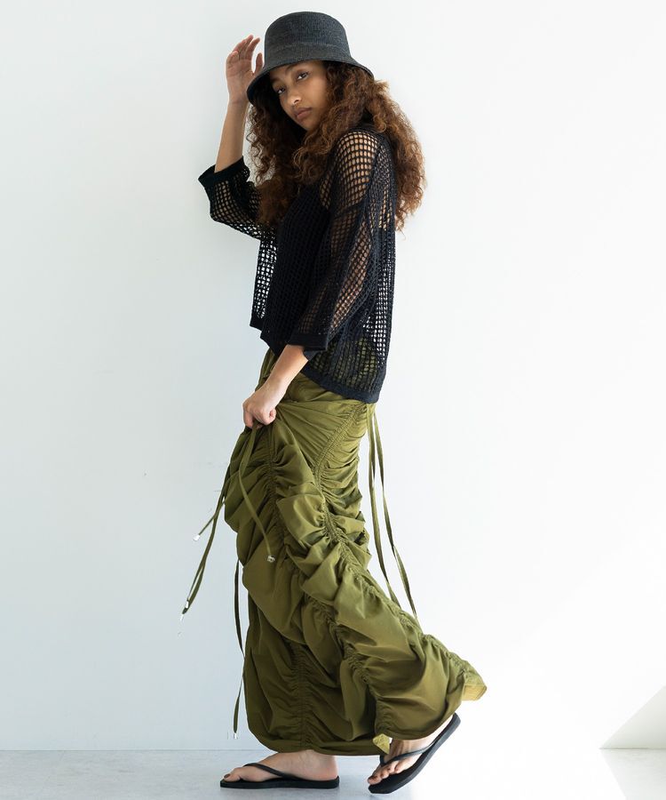 GARAGE OF GOOD CLOTHING「スクエアメッシュポロプルオーバー」|ニット・セーター|