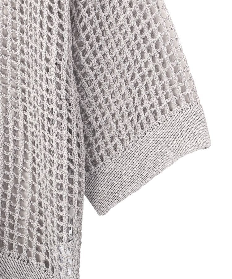 GARAGE OF GOOD CLOTHING「スクエアメッシュポロプルオーバー」|ニット・セーター|