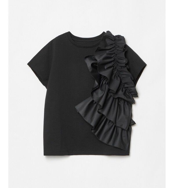 LOULOU WILLOUGHBY「【LOULOU WILLOUGHBY】ギャザーレイヤーＴシャツ」|Tシャツ・カットソー|