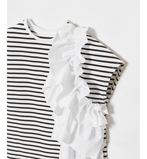 LOULOU WILLOUGHBY「【LOULOU WILLOUGHBY】ギャザーレイヤーＴシャツ」|Tシャツ・カットソー|