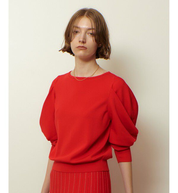 allureville「ソウバリドレープスリーブプルオーバー」|ニット・セーター|