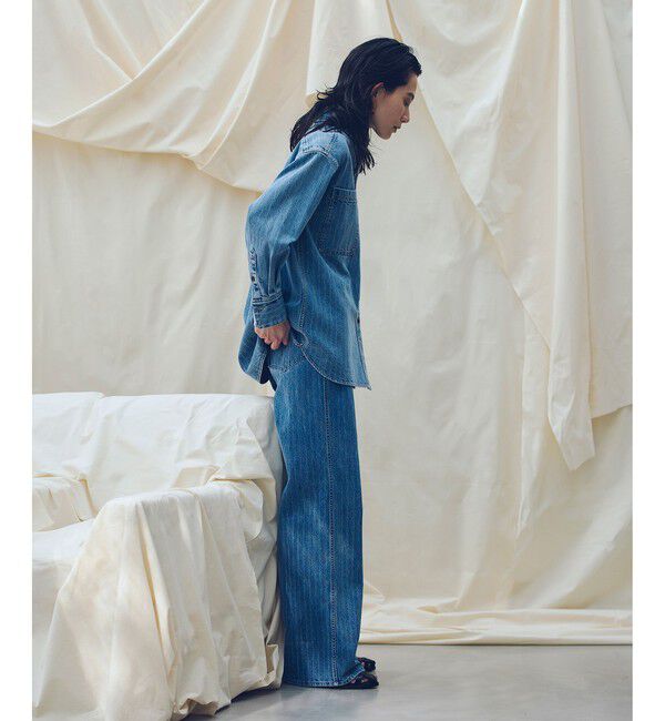 allureville「【ATELIER Line】デニムバギーパンツ」|デニム|