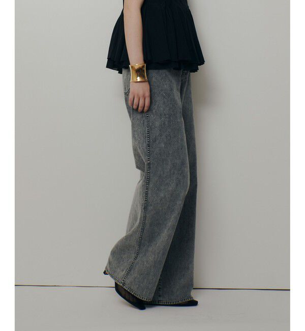 allureville「【ATELIER Line】デニムバギーパンツ」|デニム|