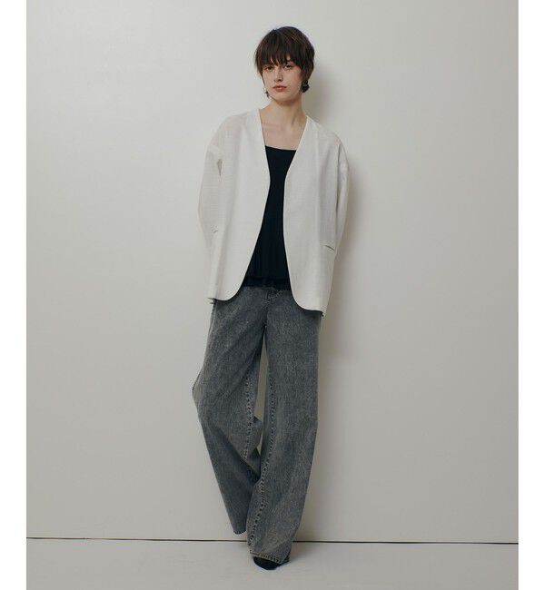 allureville「【ATELIER Line】デニムバギーパンツ」|デニム|