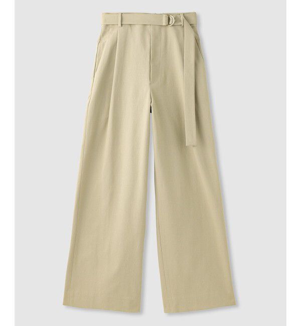 allureville「シェルタリングタックワイドパンツ」|チノ|