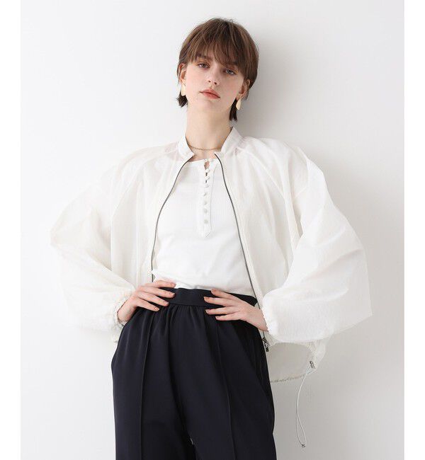 allureville「トランスペアレントコクーンブルゾン」|ブルゾン・スタジャン|