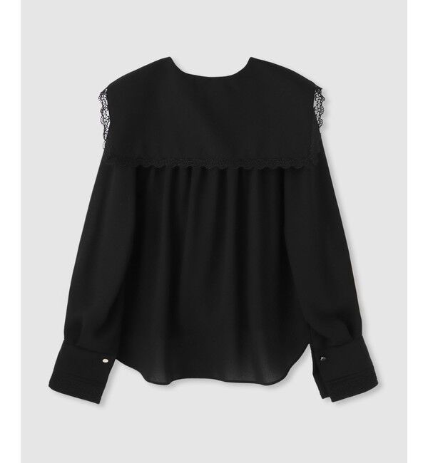 LOULOU WILLOUGHBY「【LOULOU WILLOUGHBY】セーラーカラージョーゼットブラウス」|シャツ・ブラウス|