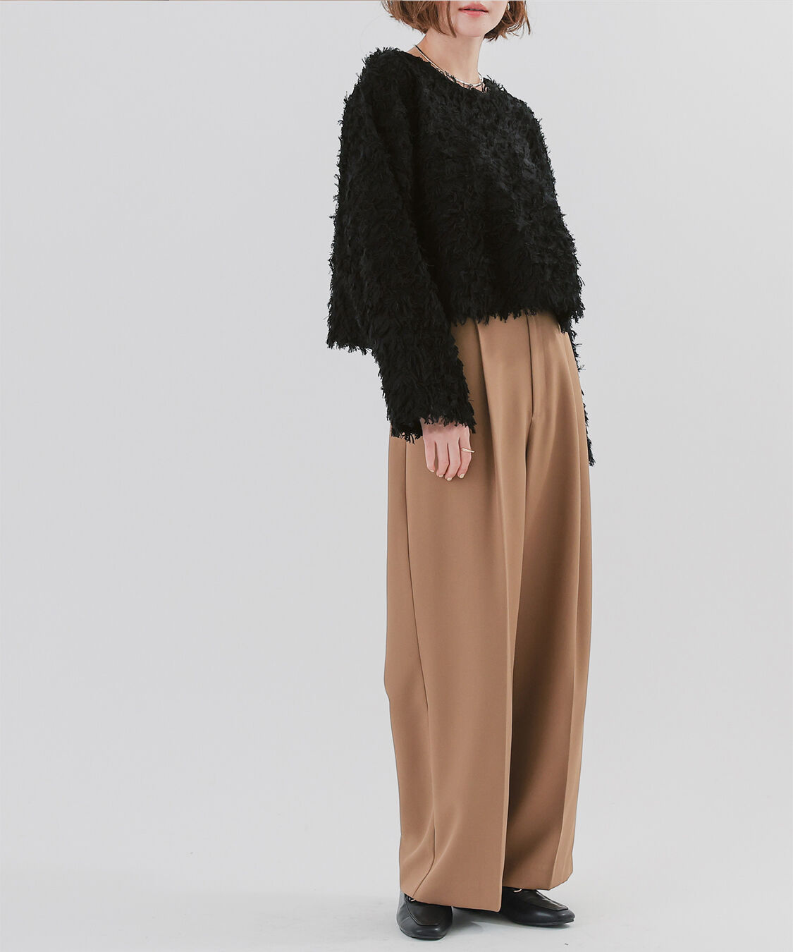 ur's「フリンジクロップドニット」|ニット・セーター|