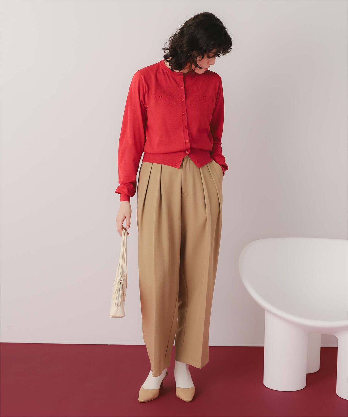 titivate「UVケアコンパクトニットカーディガン」|ニット・セーター|