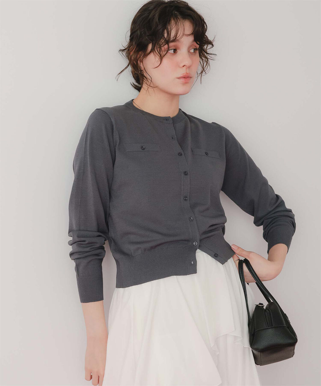 titivate「UVケアコンパクトニットカーディガン」|ニット・セーター|